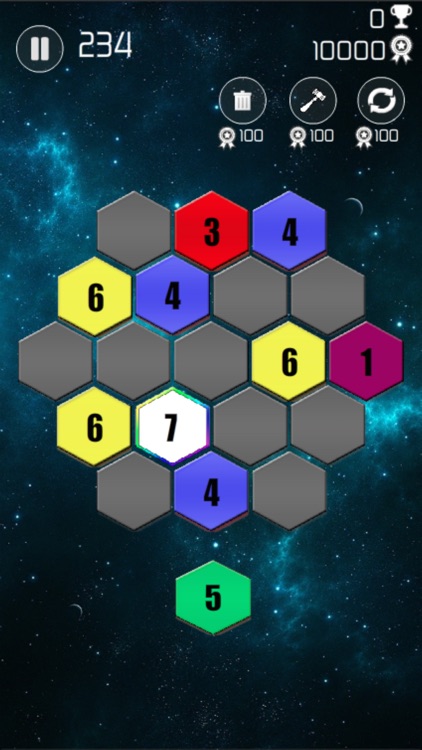 Merge Hexa Blocks & Make 7 screenshot-4