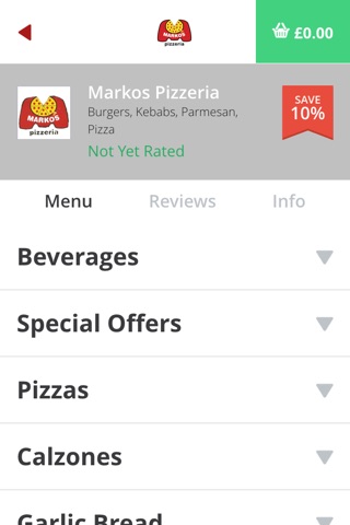 Markos Pizzeria screenshot 3