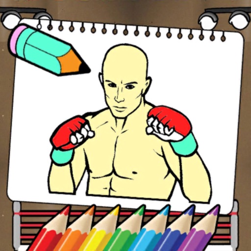 Wrestling Superstars Coloring