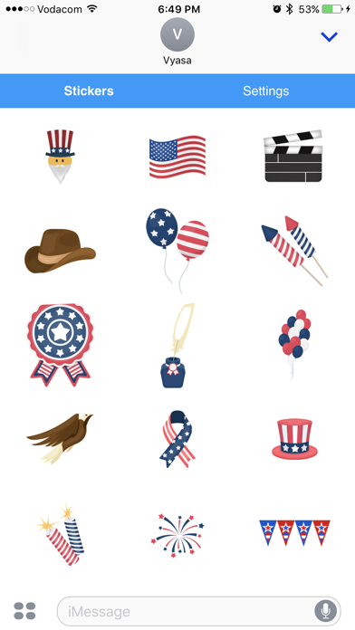 American Emoji - Great Emoticons for Texting screenshot 3