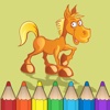 Coloring Book of Horses for Kids: Learn to color