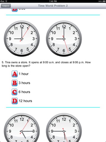 Telling Time Workbook screenshot 4