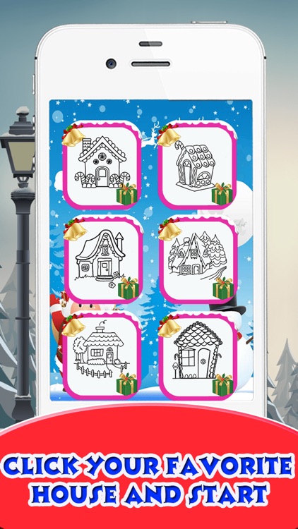 Christmas House Coloring Book