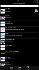 US Virgin Islands Radio screenshot #2 for iPhone