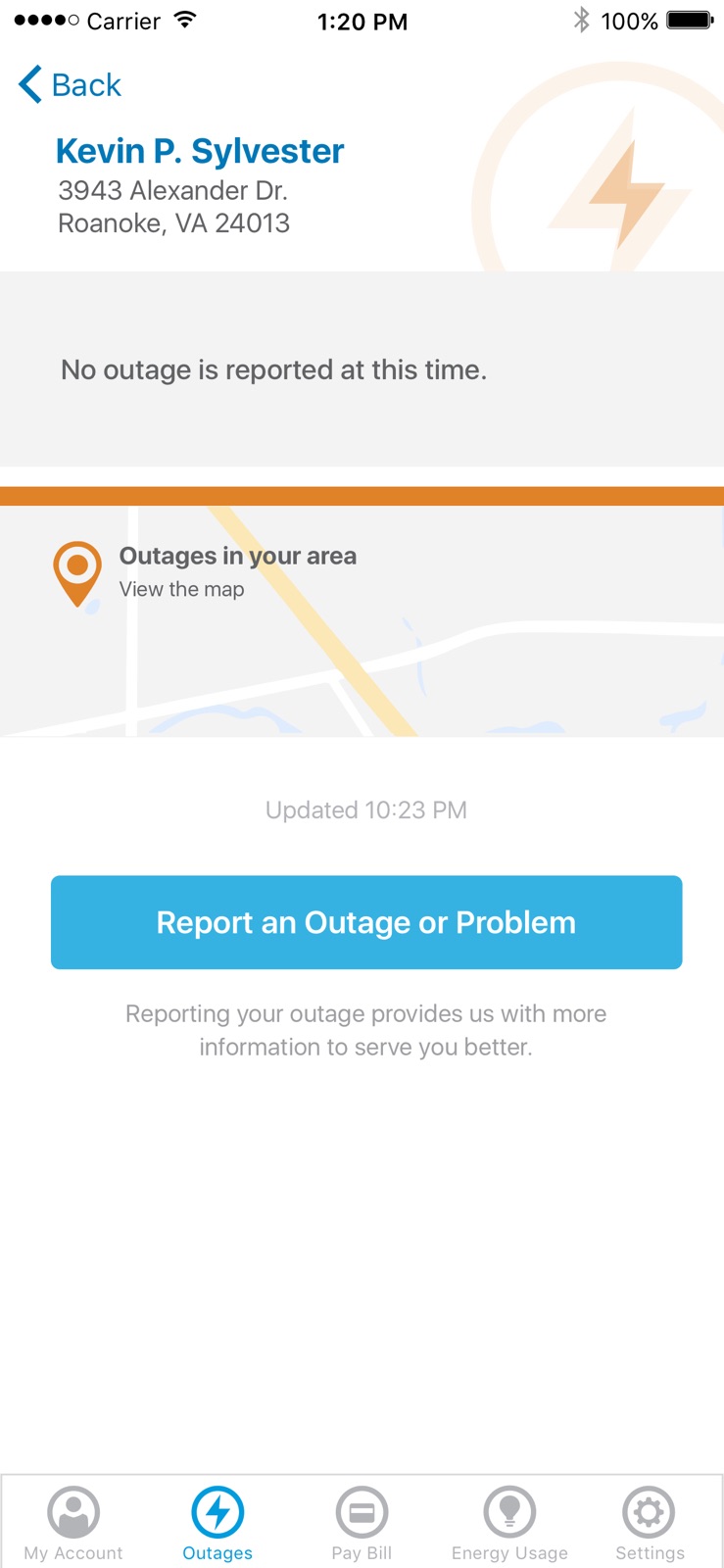 Appalachian Power iphone screenshot 3