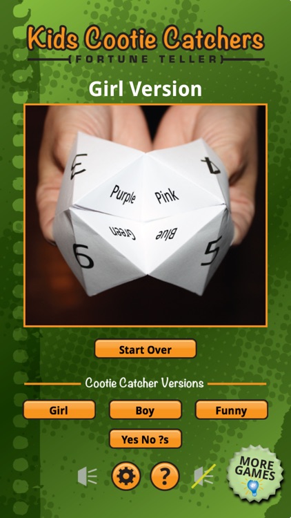 Cootie Catcher Game