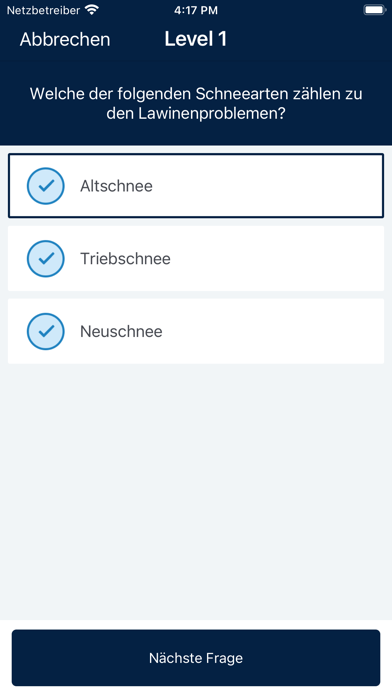 Lawine-Wissen Screenshot