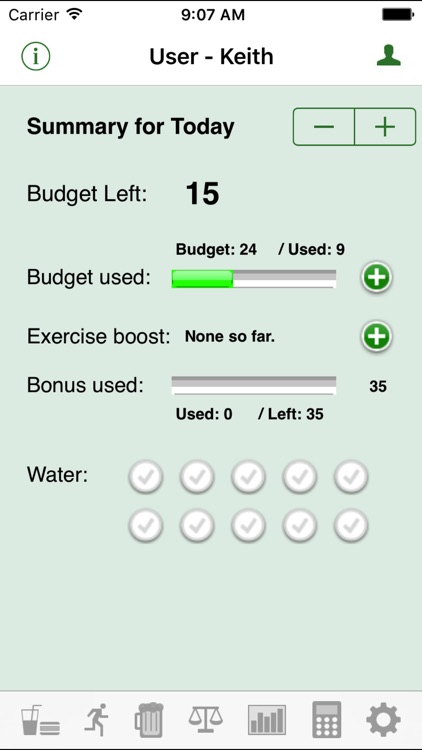 Daily Tracker for Weight Loss