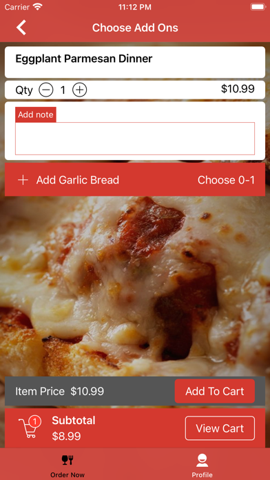 Rhino's Pizza Screenshot