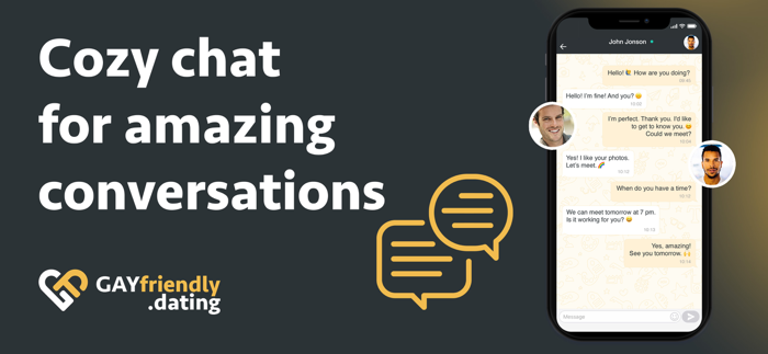 Gay Friendly. Dating Chat Meet