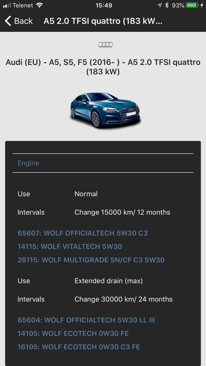 Wolf Lubricants Finder screenshot-4