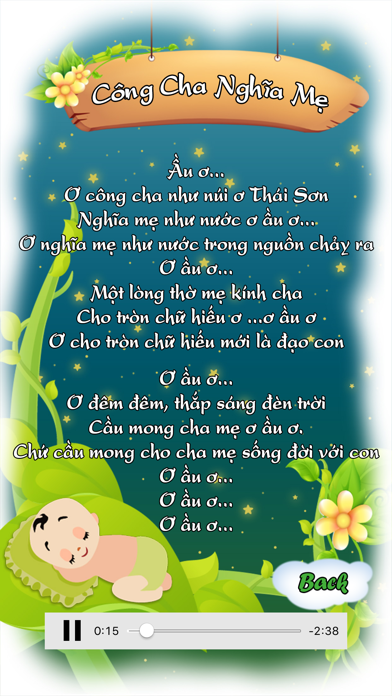 Screenshot #1 pour Hát Ru Ba Miền, Hát Ru Tiếng Anh - Tiếng Nhật