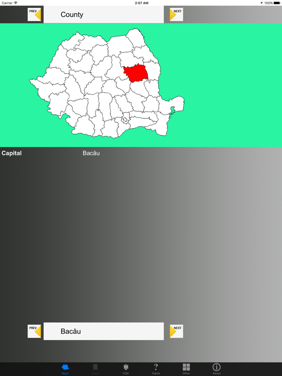 Screenshot #4 pour Romania Region Maps and Capitals