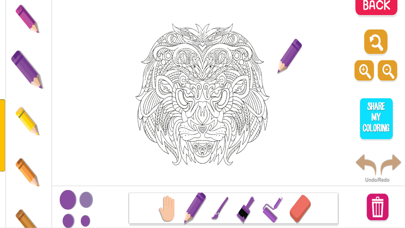 Screenshot #2 pour Animal Color Therapy Free Coloring Book for Adults