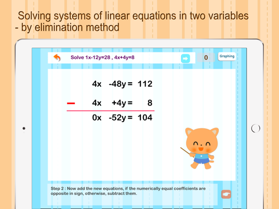 Screenshot #5 pour Linear equation in 2 variables