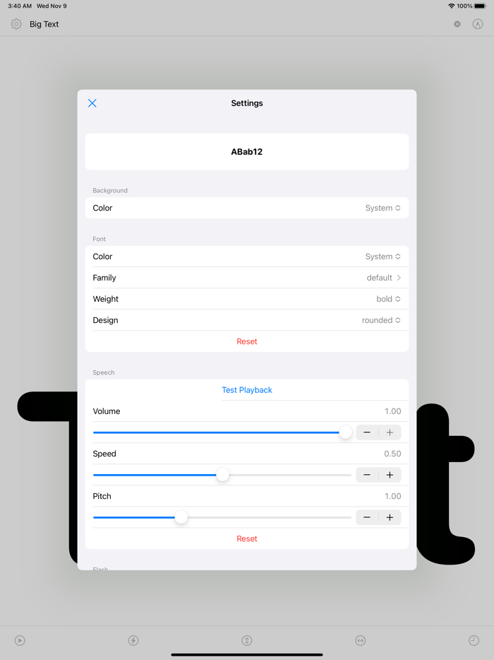 Large Text Widget - Big Text