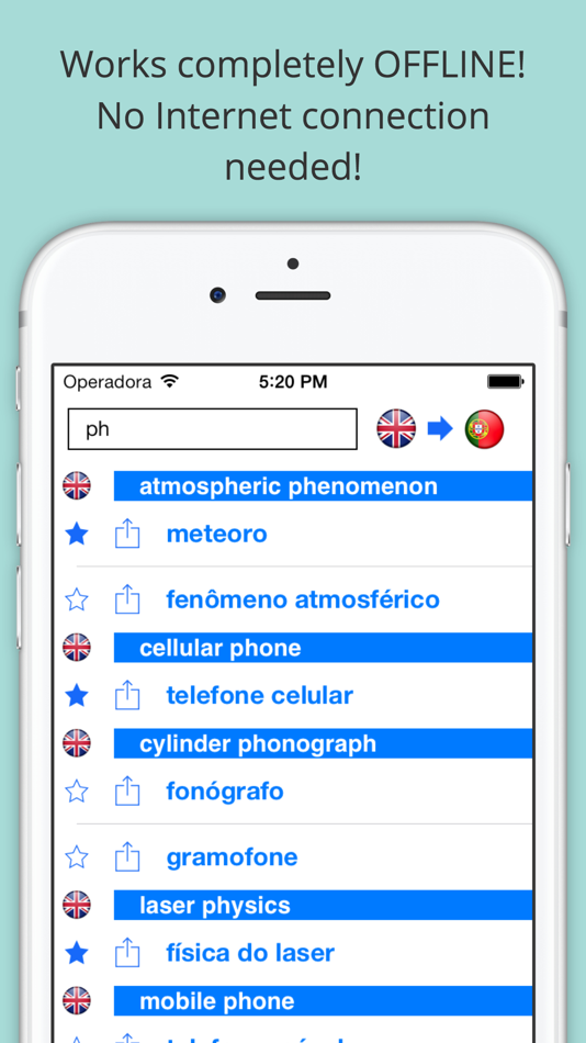 Offline English Portuguese Dictionary (Dicionário) - 2.4.0 - (iOS)