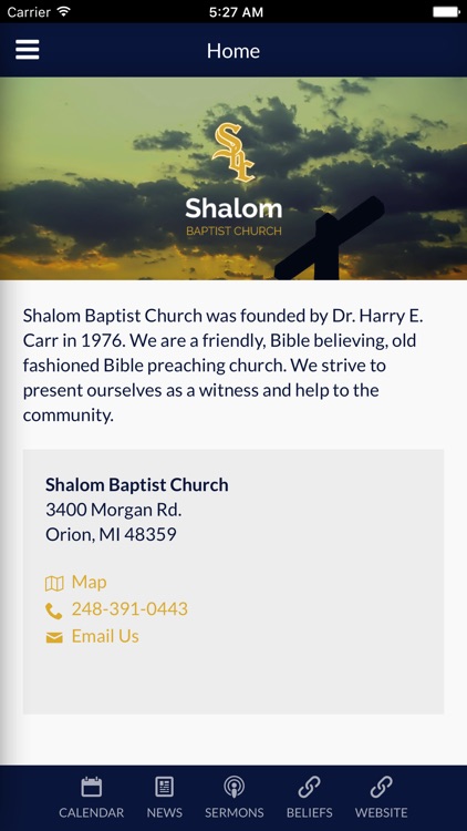 Shalom Baptist Church of Orion, MI