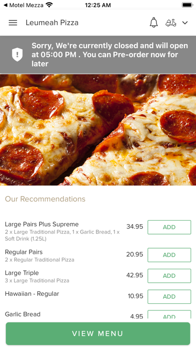 Leumeah Pizza. Screenshot