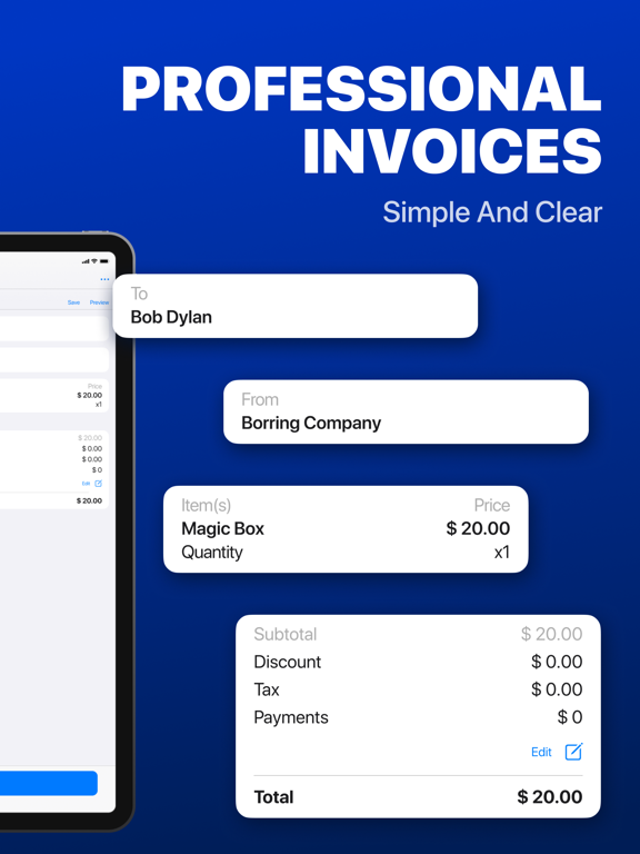 Screenshot #5 pour Invoice App