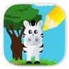 Kids Coloring Book For Zebra Animal Game Edition