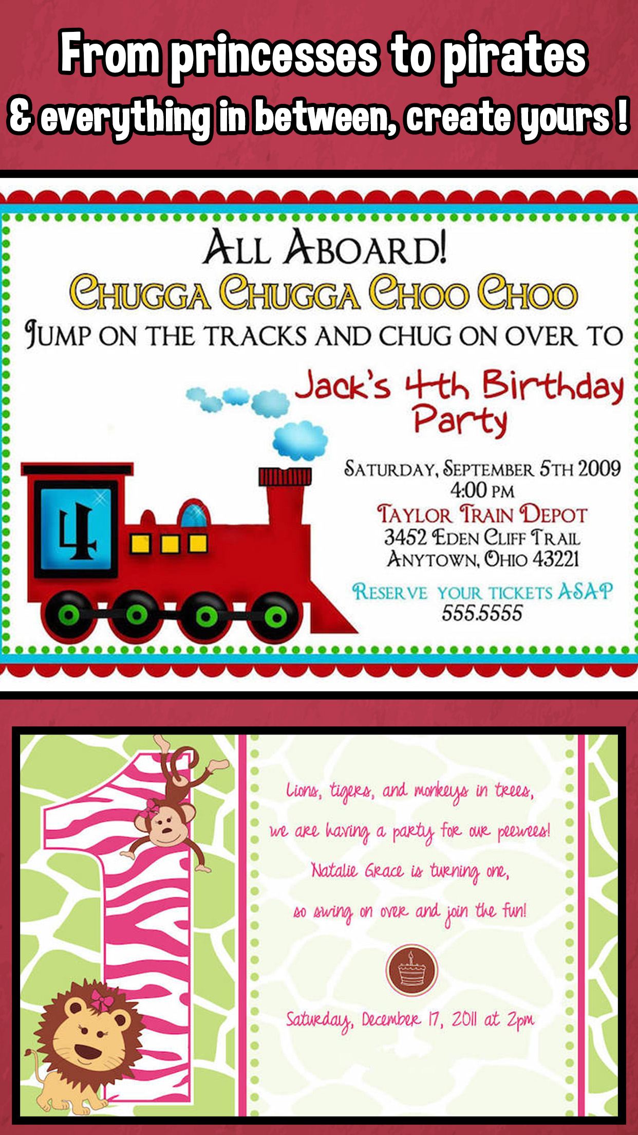Happy Birthday Invitations For Kids Party screenshot 4
