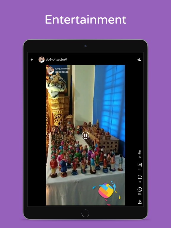 ShareChat - Videos & Status iPad screenshot 5 - Social Networking app