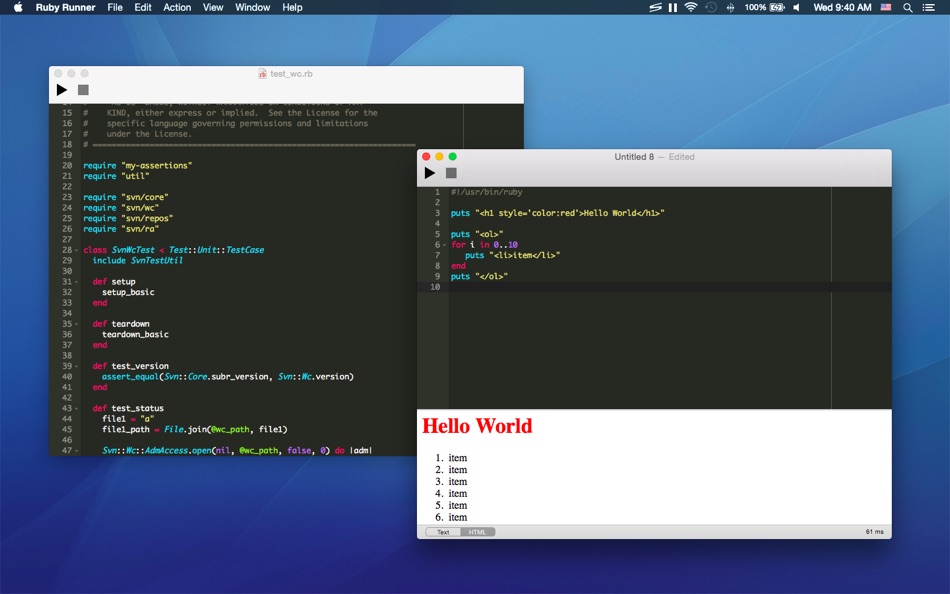 Ruby Runner (macOS) Av: 兰桂 吴