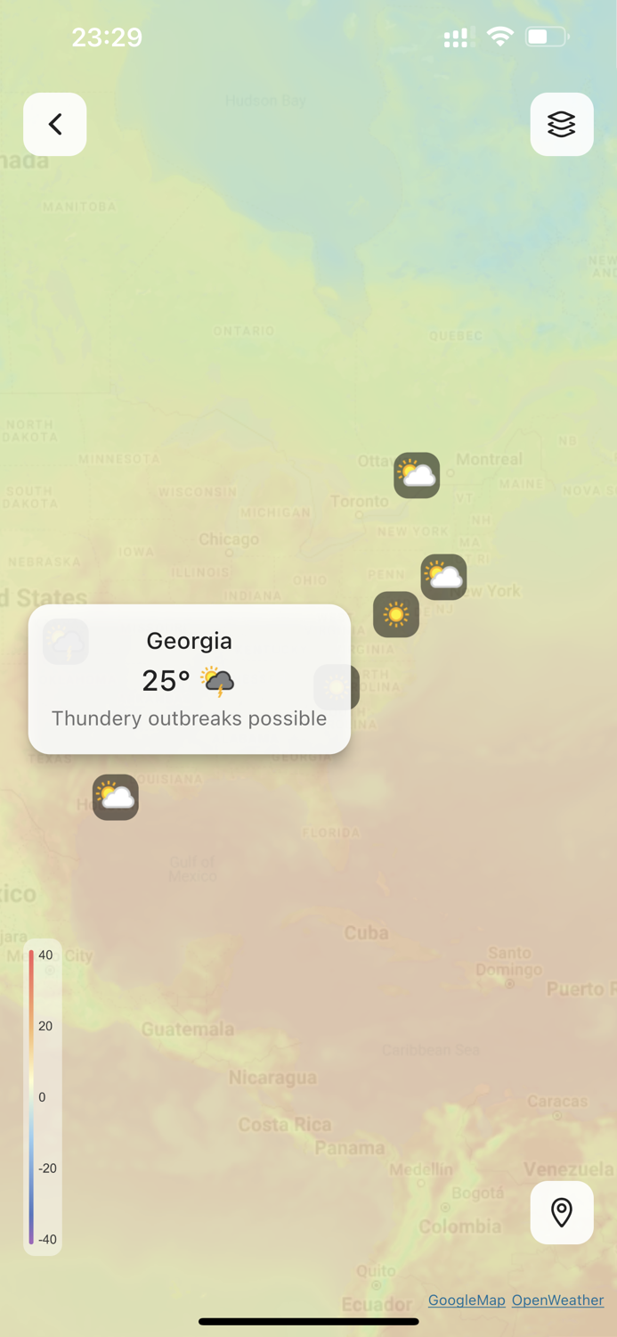 Weather Radar Forecast On Map