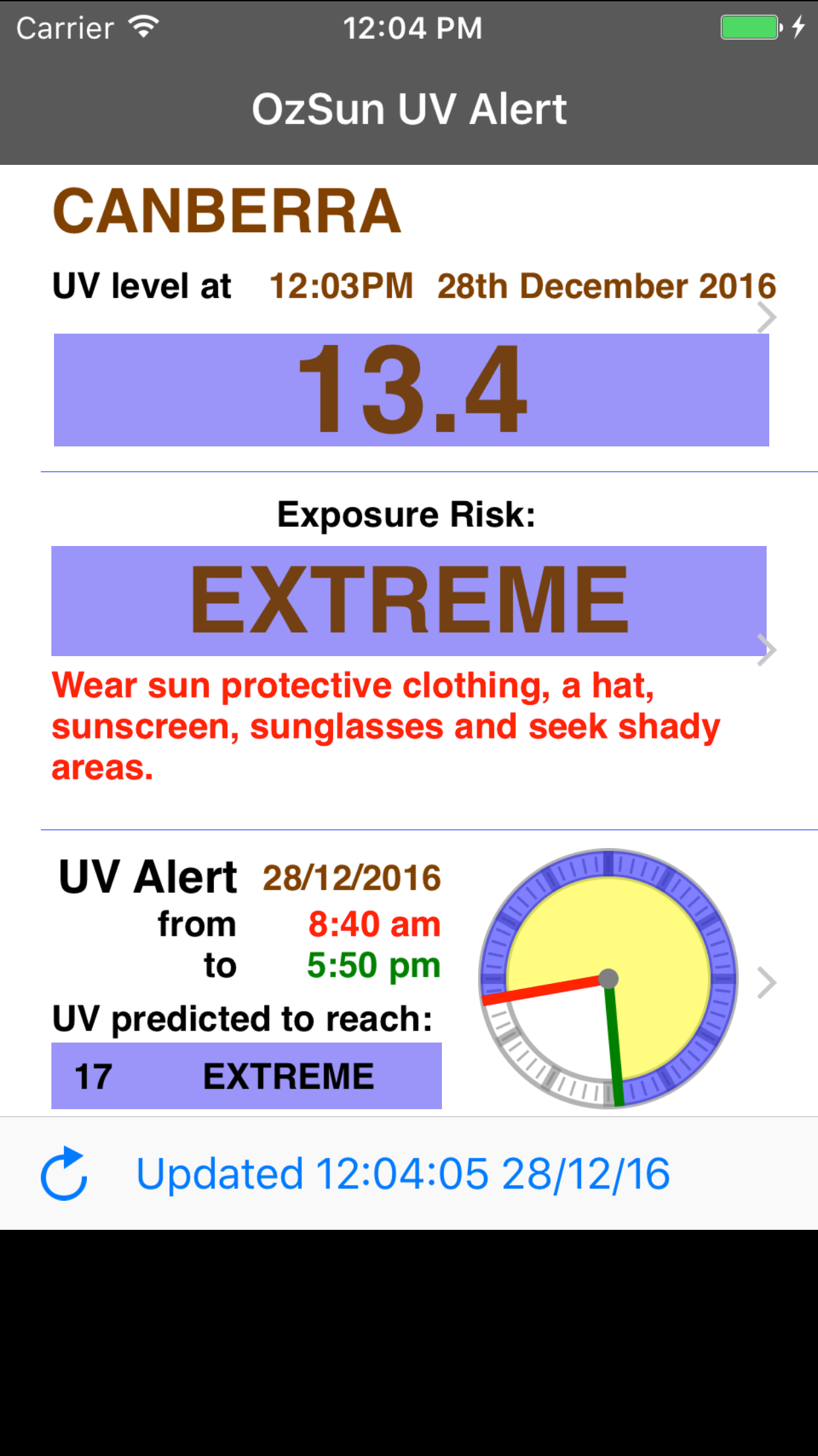OzSun UV Alert screenshot 4