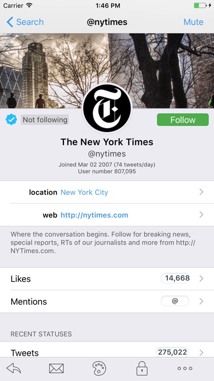 Tweetings - Twitter Client for iPhone