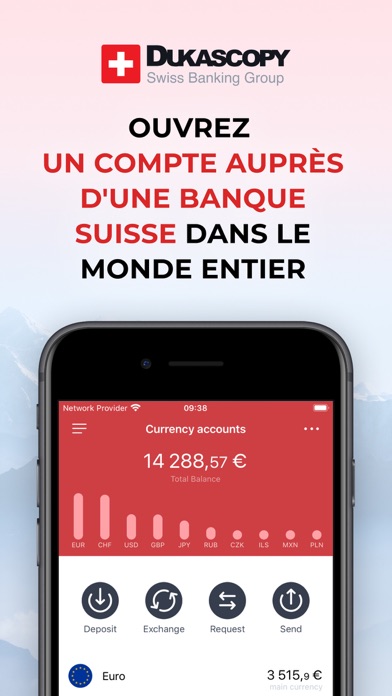 Screenshot #1 pour Dukascopy – Swiss Mobile Bank