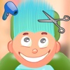 Child game / Cut light blue hair