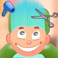 Activities of Child game / Cut light blue hair