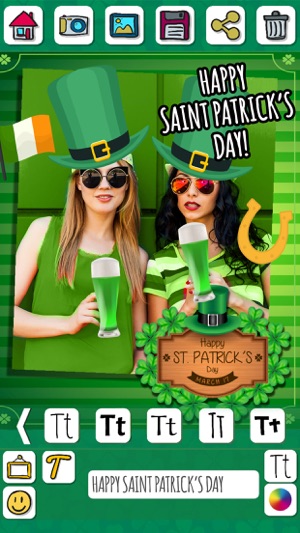 St. Patrick's Day photo editor – Frames & stickers(圖2)-速報App