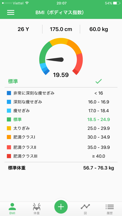 ボディマス指数計算機のおすすめ画像1