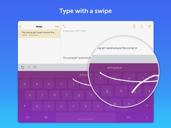 Microsoft SwiftKey AI Keyboard iPad app afbeelding 6