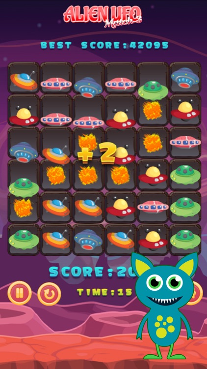 UFO Alien Match 3 Puzzle Game
