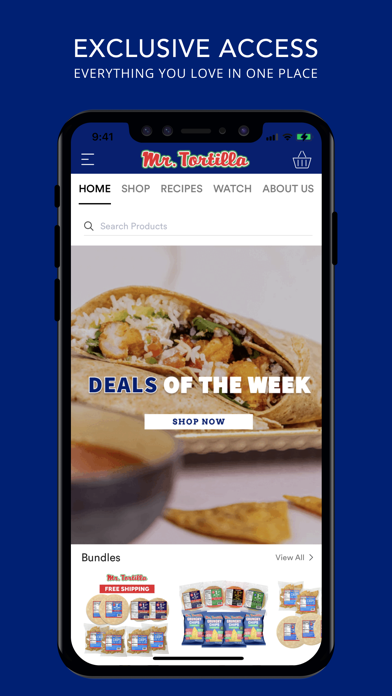 Mr. Tortilla Store Screenshot