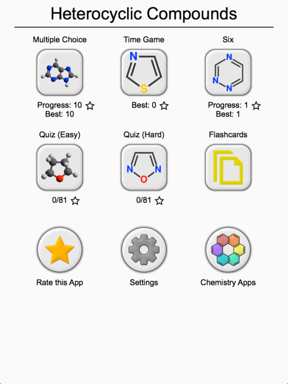Screenshot #6 pour Heterocyclic Compounds: Names of Heterocycles Quiz