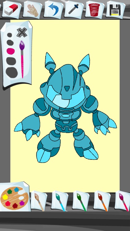 Robot Coloring Book App screenshot-3