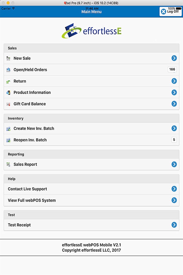 webPOS screenshot 4