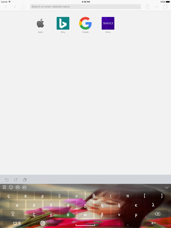 Greek Keyboard - Greek Input Keyboard iPad screenshot