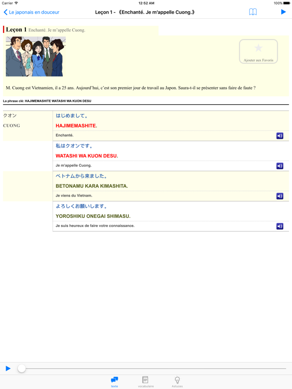 Le japonais en douceur iPad screenshot