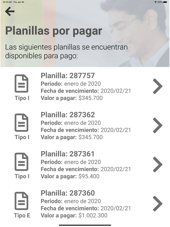 miplanilla iPad screenshot 2 - Productivity app