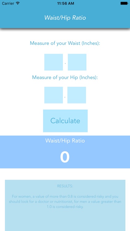 Body Calc for iPhone