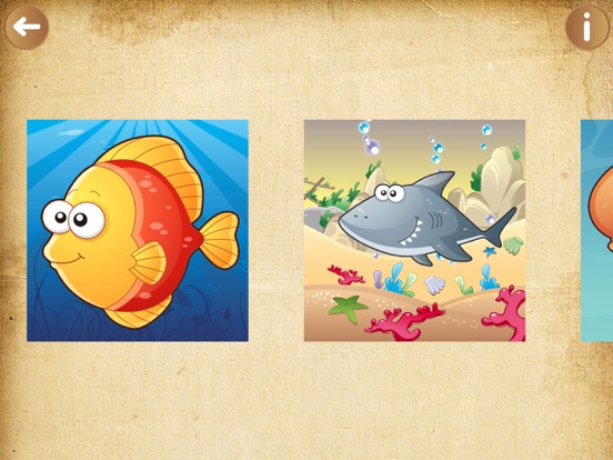 Marine Animals Puzzles  - Learning kids games iPad screenshot