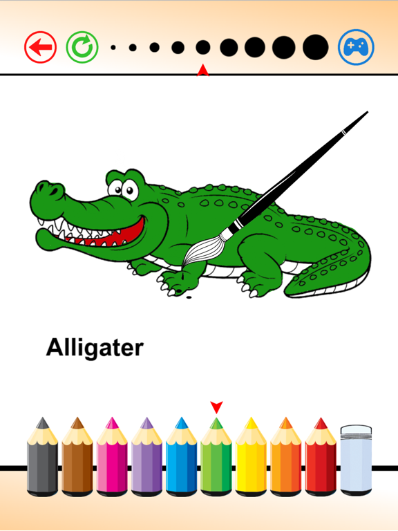 Writing Letters ABC and Coloring Animals for Kids iPad screenshot