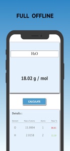 Molar Mass Calculator Pro screenshot #4 for iPhone