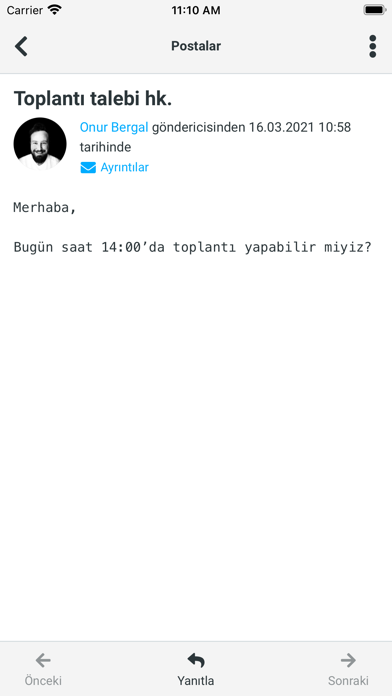 E-Posta: TURKTICARET'den Screenshot
